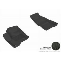 3D MAXpider 2009-2019 Fits Ford Flex Kagu 1st Row Black Carbon Fiber Embossed Pattern Floor Mat L1FR02111509