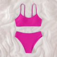 thumbnail image 2 of KAUOD Baby Girls Bikini Bathing Suits 2 Piece Solid Padded Strap Swimsuits Briefs Beachwear UPF 50+ Lightweight Swimwear, 2 of 4
