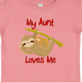 thumbnail image 4 of Inktastic My Aunt Loves Me Sloth Boys or Girls Baby T-Shirt, 4 of 5