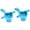 Blue, variant on NestledNature Aluminum Alloy Front Knuckle Arms Set: Upgrade Parts For TT02