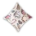 thumbnail image 2 of Holiday Themed Treats Pattern 16x16in 2-Piece Cotton Fleece Throw Pillow Covers, Shrink Resistant, Hidden Zip, 2 of 6