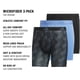 thumbnail image 2 of Calzoncillos tipo bóxer adidas de microfibra para hombre, paquete de 3, talla XL, 2 of 5