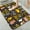 Coffee themed Motif, variant on 1pc Gold flecked Abstract Bathroom Rug Bathroom Decor and Accessories- Durable,Anti Slip,And Quick Drying,Suitable For Indoor/outdoor Use - Perfect For Bathrooms,Bedrooms,Kitchens