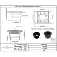 thumbnail image 3 of SereneDrains Shower Floor 2 Inch Drain Flange Base Square PVC Rough In CPE for Square and Linear Drains Installation Adapter, 3 of 6