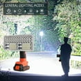 thumbnail image 2 of 40W 4200LM Black/+Decker Light, Powered by 20V Max Lithium-ion Battery, DTEZTECH Cordless Flashlight Tool with USB Port, 9" Zinc Alloy 110°Pivoting Head, Indoor Outdoor Camping Spotlight(Tool Only), 2 of 9