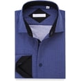 thumbnail image 3 of WARHORSEE Mens Dress Shirts Long Sleeve Regular Fit Printed Button Down Shirts, 3 of 11