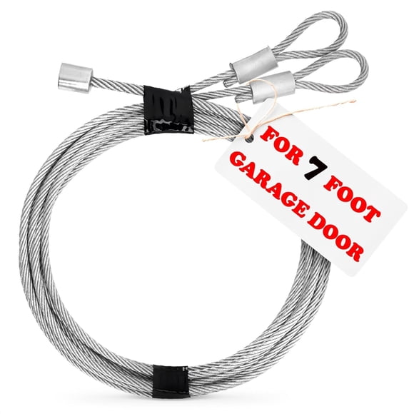 Par De Alambre De Resorte De Torsión Para Puerta De Garaje, Cable De Seguridad Para El Hogar, Extensión De Abridor De Puerta De Garaje De 7', Cable De Acero, Resortes Para Puerta De Garaje De 8,6', Ab