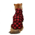 thumbnail image 2 of Sudadera con Capucha para Perro a Cuadros, suéter para Perros medianos, Gato, Cachorro, Abrigo, cálido y Suave (M) Zefei Wu  9024735046899, 2 of 5