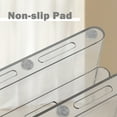thumbnail image 6 of Freestanding Four Pocket Plastic Magazine Rack File Holder, Clear, 6 of 8