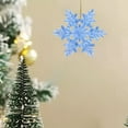thumbnail image 5 of Cheapark Blue Translucent Acrylic Snowflake Ornaments - Crystal Pendant Beads, Ideal for Tree, Party & Wedding Crafts, 5 of 6