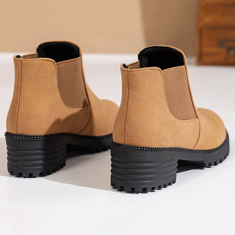 Chelsea Ankle Boots for Women Platform Lug Sole Chunky Heel  display picture 2
