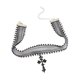 thumbnail image 2 of 1Pc Cross Necklace Punk Collar Sexy Gothic Choker Neck Choker Steampunk Jewelry for Halloween Party Daily Decor (Black), 2 of 4