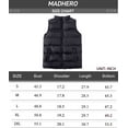 thumbnail image 6 of MADHERO Men's Lightweight Winter Warm Puffer Vest Outdoor Sleeveless Jacket Black Size L, 6 of 6