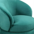 thumbnail image 2 of Sophia Swivel Accent Chair in Green Velvet, 2 of 8