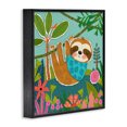 thumbnail image 3 of Stupell Industries Eclectic Sleepy Sloth in Nature Black Framed Giclee Art, 12 x 12, by Tina Finn, 3 of 8
