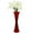 Red, variant on 27 x 8 in. Dia. Decorative Modern Bamboo Display Floor Vase, Natural