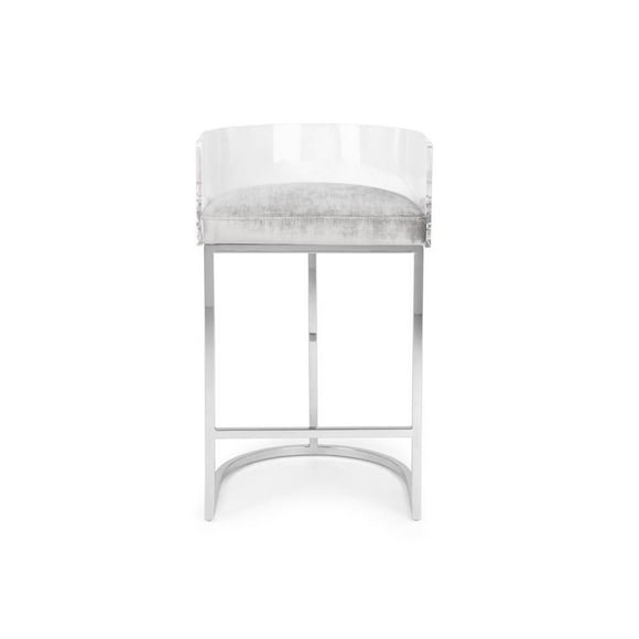 Tabouret de comptoir en acrylique Home Gear (hauteur d'assise de 25 po)
