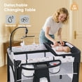 thumbnail image 5 of AILEEKISS 4-in-1 Portable Baby Play Yard with Changing Table for Newborn, Multicolor, 5 of 11