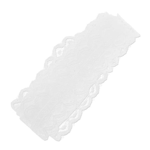 Unique Bargains 1Pc Adjustable choker necklace Lace Wrap around wrist bracelet White