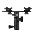 thumbnail image 1 of Bracket,Cold 1/4 Inch T-shaped Dual Speedlite To 3/8 Inch Speedlite Stand With Inch Mount Umbrella Dual Speedlite Stand Mount Umbrella Stand With 2 Cold 3/8 Inch Mount Stand With 2 1/4 Inch To, 1 of 6