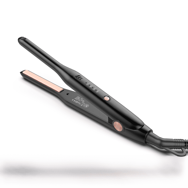 Plancha de pelo estrecha para hombre, 1 cm, para pelo corto, mini pinza recta, para mujer, férula fina