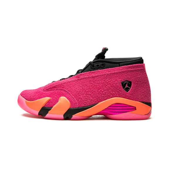 JORDAN WOMENS AIR JORDAN 14 RETRO LO Womens "Shocking Pink" DH4121 600 DH4121 600 from Stadium Goods