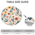 thumbnail image 6 of Pioneer Flower Floral Print Pattern Round Fitted Tablecloth with Elastic Edge,Dining Table Cover Waterproof,Outdoor Round Tablecloth for Camping,Dining,Indoor and Outdoor, 6 of 7
