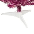 thumbnail image 7 of Northlight Pre-Lit Artificial Tinsel Christmas Tree - 4' - Two Tone Pink - Clear Lights, 7 of 7
