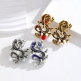 thumbnail image 4 of Tnobhg Chinese Style Brooch Men Enamel Dragon Shape Faux Pearl Pin Clothing Coat Badge Jewelry Party Accessories, 4 of 8
