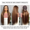 thumbnail image 4 of 13x6 Straight Highlight Lace Front Human Hair 200 Density Ombre HD Transparent Wig Lace Pre Plucked, 4 of 6