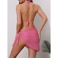 thumbnail image 3 of DARING DIVA Women's Herringbone Bikini Sets Small Pink, 3 of 6