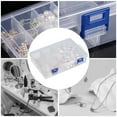 thumbnail image 5 of Cozival Clear Organizer Box, 2-Pack Clear Pp Plastic Organizer - Multi-Compartment Storage Box for Jewelry, Tools, Medicine Cards, Stackable Design, Stackable Storage Compartments, Clear, 5 of 8