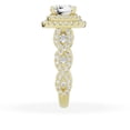 thumbnail image 3 of Unique Moments 2.5 ct Lab Grown Cushion Cut Diamond Engagement Ring 10K Yellow Gold, 3 of 5