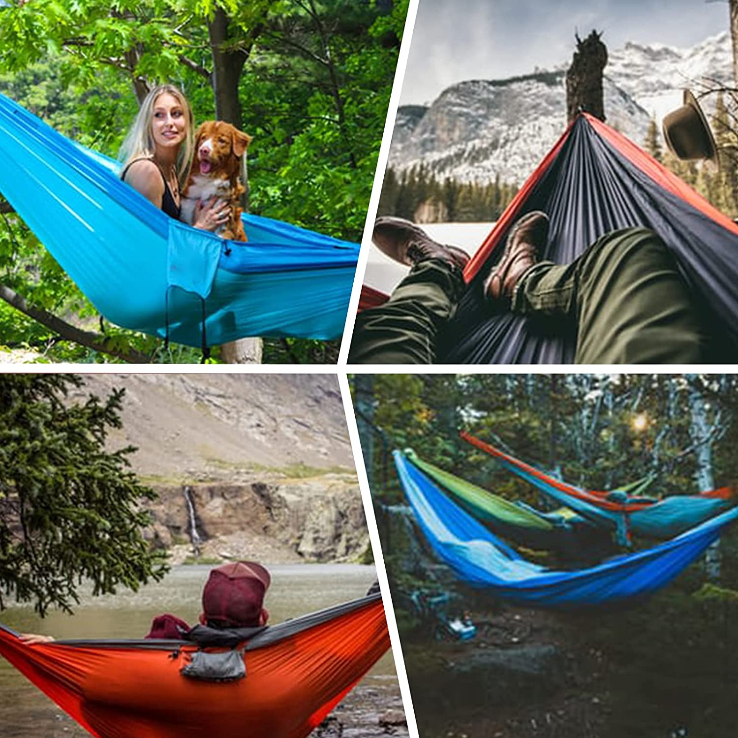 EAYY Camping Hammock, Heavy Duty Double 