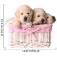 thumbnail image 2 of Wallmonkeys Lab Puppies Peel and Stick Wall Decals WM259866 (18 in W x 15 in H), 2 of 4