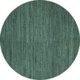 thumbnail image 1 of Ahgly Company Indoor Round Abstract Light Blue Modern Area Rugs, 4' Round, 1 of 4