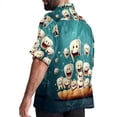 thumbnail image 3 of Tiny teeth Men's Short Sleeve Casual Printed Button Down Beach Shirts - Summer Fashion Tops, 3 of 6