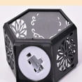 thumbnail image 5 of Kmdttou Solar LED Lights Outdoor LED Hexagon Wind Lamp Electronic Candle Light Christmas Halloween Party Decoration Candle Without Smo-ke, 5 of 8