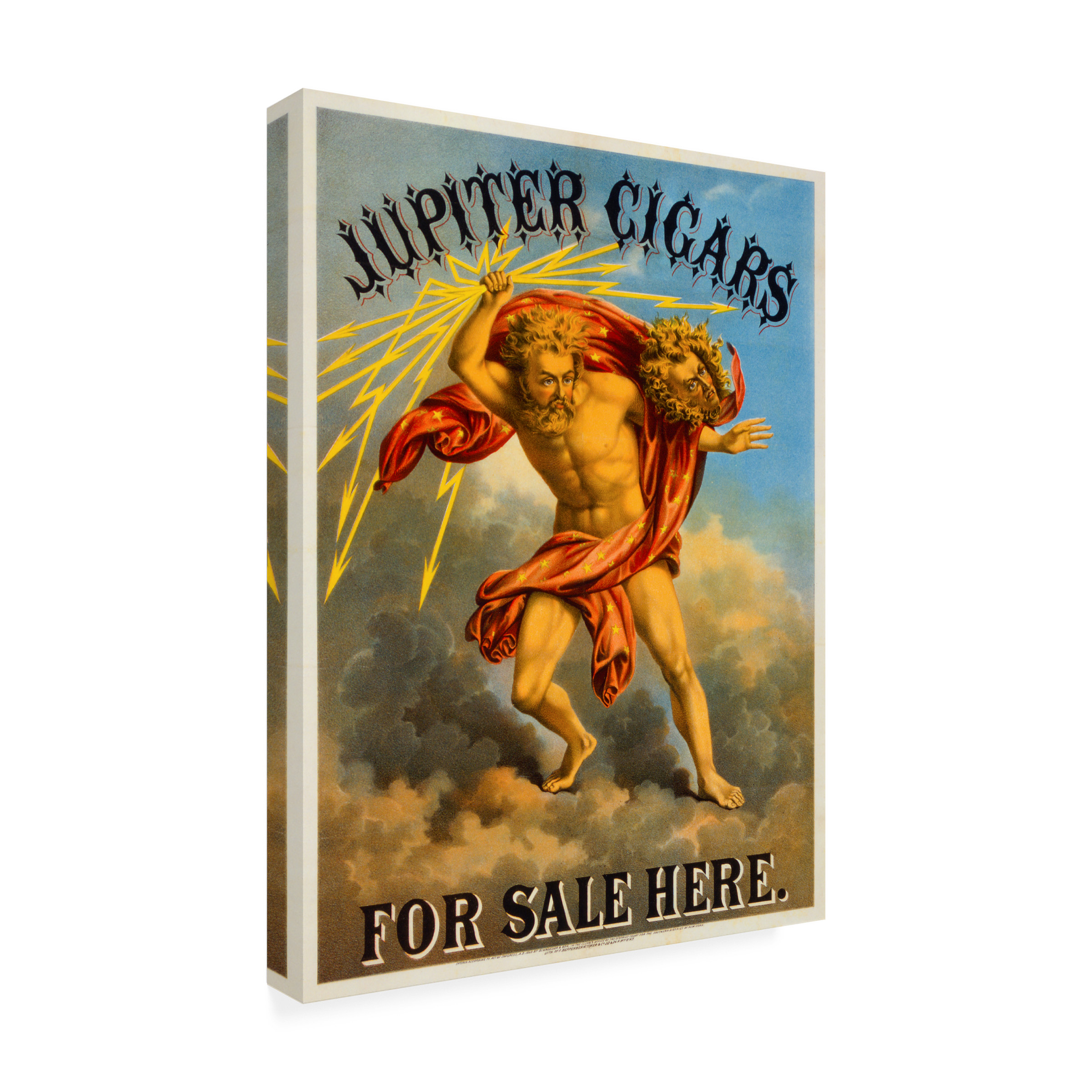Print Collection 'Jupiter Cigars For Sale Here' Canvas Art