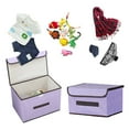 thumbnail image 3 of 1Pc Storage Box Storage Box Foldable Clothing Sundries Portable Storage Box With Lid Foldable Storage Box Home Textile Storage, 3 of 6