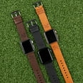 thumbnail image 4 of Notre Dame Premium Leather Unisex Watch Band for Apple Watch (38/40/41mm(42mm Series 10) Short Tan) by Affinity Bands, 4 of 5