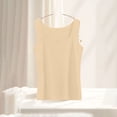 thumbnail image 2 of asjyhkr Womens Tank Tops Thermal Fall Undershirt Square Neck Sleeveless Soft Comfy Lightweight Casual Loungewear Tops(Large,Beige), 2 of 5