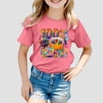 thumbnail image 2 of FhsagQ T-Shirt Décontracté Imprimé Mode Manches Courtes Col Rond Ample pour Filles, Printemps, 2T, 8-9 Ans, 2 of 4