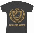 thumbnail image 3 of American Football Tailgating Society Youth Charcoal Crew Neck Short Sleeve Tee-Medium, 3 of 4