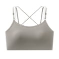thumbnail image 2 of Sujetador de realce de color liso para mujer, lencería plegable y caída, blusa de poliéster para uso diario., 2 of 9