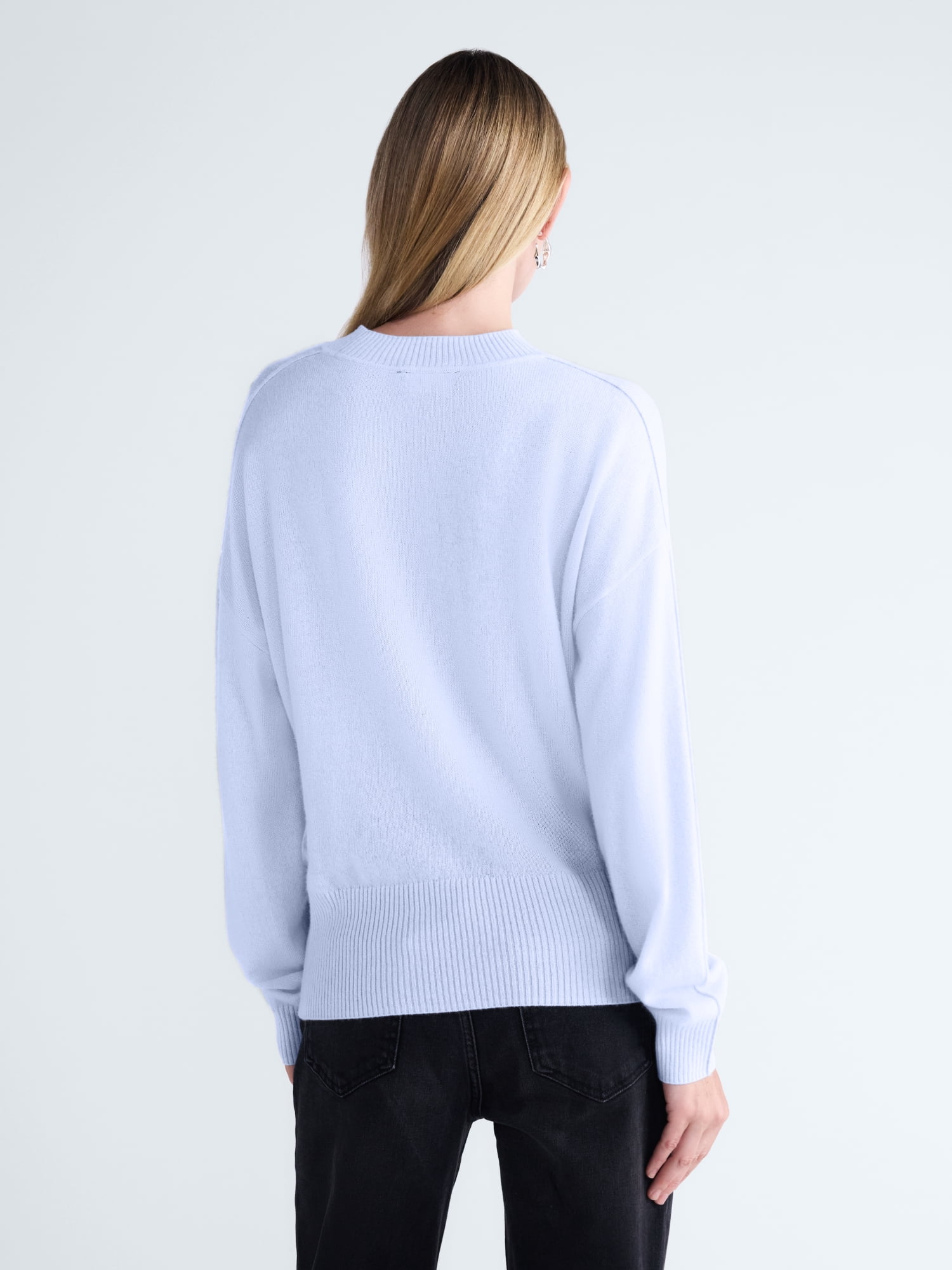 Scoop Women’s Cashmere Wedge Sweater, Lightweight, Sizes XS-XXL