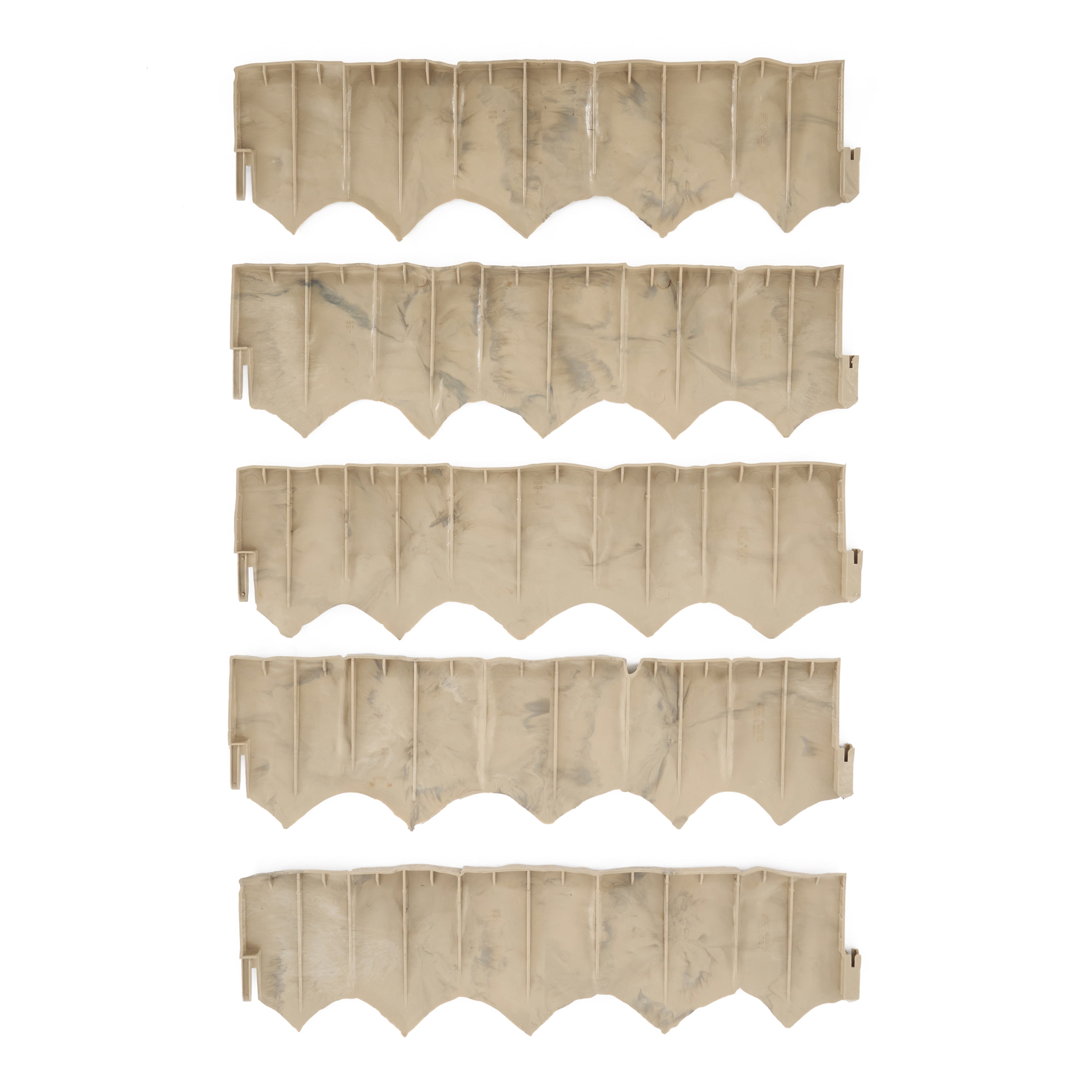 Suncast Landscape Design Border Decor Natural Rock Plastic Edging (10 Pack)