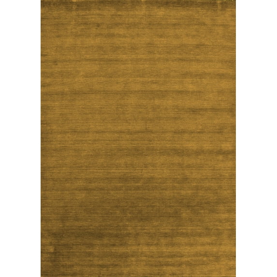 Ahgly Company Indoor Rectangle Abstract Orange Contemporary Area Rugs, 4' x 6'