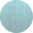 thumbnail image 1 of Ahgly Company Indoor Round Abstract Light Blue Modern Area Rugs, 6' Round, 1 of 4