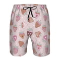 thumbnail image 4 of Naloa Strawberry Cake Men's Beach Shorts, Surfing shorts, Swim trunks, Quick Dry Swim Trunks for Surfing Beach Fun - XX-Large, 4 of 9